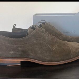 Minelli Men's Dark Brown Suede Derby Shoes